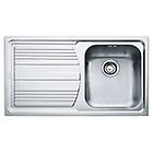 Franke llx 611-l 101.0085.776 logica line lavello 1 vasca incasso 86 x 50 con gocciolatoio sinistro inox sa