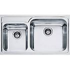 Franke gax 620 101.0017.507 galassia lavello 2 vasche incasso 86 x 50 inox satinato