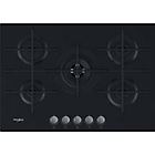 Whirlpool akwl728/nb piano a cottura a gas cm. 73 vetroceramica nero