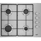 Beko Higg641c3sx Acciaio Inossidabile Da Incasso 60 Cm Gas 4 Fornello(