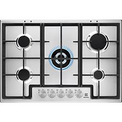 Electrolux egs75362x acciaio inossidabile da incasso 75 cm gas 5 forne