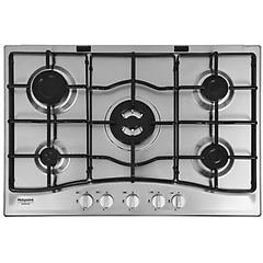 Hotpoint Ariston hotpoint pcn 752 t/ix/har acciaio inossidabile da incasso 75 cm gas 5