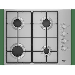 Beko higg641c3sx acciaio inossidabile da incasso 60 cm gas 4 fornello(