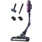 Rowenta scopa elettrica x-force rh9639 flex 8.60 allergy senza fili senza sacco grigio, viola