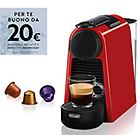 Delonghi Macchina Da Caffè Nespresso Essenza Mini En85.r Rosso Capsule