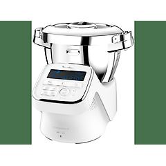 Moulinex robot da cucina i-companion xl hf9081n, capacità della ciotola 3 l, 1550 w, snow white metal