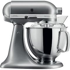 Kitchenaid impastatrice planetaria 5ksm175psecu, capacità della ciotola 4,8 l, 300 w, silver