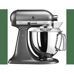 Kitchenaid impastatrice planetaria 5ksm175psems, capacità della ciotola 4,8 l, 300 w, argento medaglia