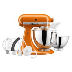 Kitchenaid impastatrice planetaria 5ksm175psehy, capacità della ciotola 4,8 l, 300 w, honey