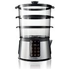 Philips vaporiera hd9190/30 9 litri 2000 w metallo, acciaio inox