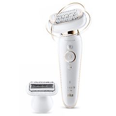 Braun ses9002 silk-ã©pil 9 flex 9-002 epilatore elettrico donna bianco/oro con testina flessib