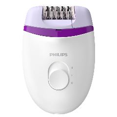 Philips bre225 epilatore con cavo satinelle bianco/rosa