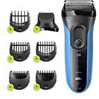 Braun rasoio elettrico serie 3 shave&style 3010bt cordless autonomia 45 minuti