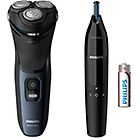 Philips rasoio elettrico series 3000 s3134 cordless autonomia 60 minuti