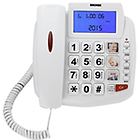 Brondi telefono fisso 90 lcd telefono con filo bravo90lcdbianco