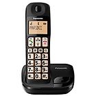 Panasonic telefono fisso cordless tasti grandi black