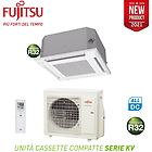 Fujitsu climatizzatore condizionatore split cassetta kv auxg18kvla 18000 btu monofase con telecomando e grig