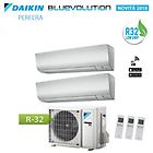 Daikin Climatizzatore Condizionatore Dual Split 7+12 Inverter Perfera Serie Ftxm Bluevolution R-32 7000+120