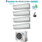 Daikin climatizzatore condizionatore quadri 12+12+12+12 inverter perfera ftxm r-32 bluevolution 12000+12000