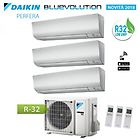 Daikin Climatizzatore Condizionatore Trial 12+12+12 Perfera Ftxm/n Bluevolution Wi Fi Incluso 12000+12000+1