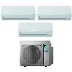 Daikin climatizzatore condizionatore trial split inverter serie siesta 9+9+12 con 3amxf52a r-32 wi-fi optio