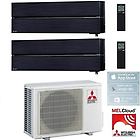 Mitsubishi climatizzatore condizionatore dual 9+12 electric kirigamine style msz-ln mxz-2d53va2 9000+12000 btu 