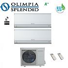 Olimpia Splendid climatizzatore condizionatore dual split 9+9 serie nexya s4 9000+9000 btu os-cemyh14ei in r32 a++ wi