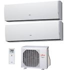 Fujitsu climatizzatore condizionatore dual split 12+12 inverter serie slide lu da 12000+12000 btu con u.e. a