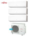 Fujitsu climatizzatore condizionatore trial split 9+9+12 serie lm inverter da 9000+9000+12000 u.e. aoyg18l b