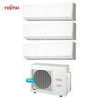 Fujitsu climatizzatore condizionatore trial split 9+9+12 serie lm inverter da 9000+9000+12000 u.e. aoyg24l b