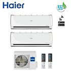 Haier climatizzatore condizionatore dual 12+12 serie tundra 2.0 con 2u50s2sf1fa gas r32 12000+12000 btu wi