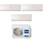 Haier climatizzatore condizionatore trial split inverter serie flexis plus white 9+9+15 con 3u70s2sr3fa r-