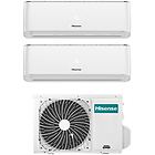 Hisense climatizzatore condizionatore dual 12+12 serie energy pro con 2amw52u4rxc da 12000+12000 btu in a++ 