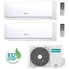 Hisense climatizzatore condizionatore dual 12+18 serie new comfort 12000+18000 btu 3amw72u4rfa r32 in a++ wi