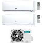 Hisense climatizzatore condizionatore dual 7+12 mod. new comfort 7000+12000 btu 2amw42u4rra r32 classe a++ w