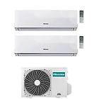 Hisense climatizzatore condizionatore dual inverter 9+9 serie new comfort 9000+9000 btu 2amw35u4rra gas r32 