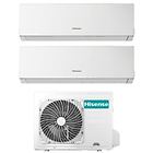 Hisense climatizzatore condizionatore dual split inverter serie new comfort 12+12 con 2amw50u4rxa r-32 wi-fi