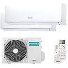 Hisense climatizzatore condizionatore dual split inverter serie new comfort 7+7 a++ con 2amw35u4rra r-32 wi-