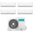 Hisense climatizzatore condizionatore quadri split inverter serie hi-comfort 12+12+12+12 con 4amw105u4raa r-