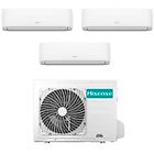 Hisense climatizzatore condizionatore trial split inverter serie hi-comfort 7+12+12 con 3amw62u4rfa r-32 wi-