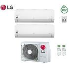 Lg climatizzatore condizionatore inverter dual 12+12 serie libero 12000+12000 btu con mu2r17 gas r32 in