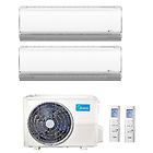 Comfee midea climatizzatore condizionatore inverter dual 12+12 midea modello breezeless+ da 12000+12000 btu