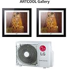 Lg climatizzatore condizionatore dual split inverter serie artcool gallery 9+12 con mu2r15 r-32 wi-fi o