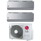 Lg climatizzatore condizionatore dual split inverter serie artcool mirror silver 9+12 con mu2r15 ul0 r-