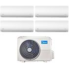 Comfee midea climatizzatore condizionatore midea quadri split inverter serie xtreme 12+12+12+12 con m4o-36f