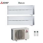 Mitsubishi climatizzatore condizionatore electric inverter dual split 12+12 serie msz-ln con mxz-2d53va2 12000+