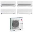 Mitsubishi climatizzatore condizionatore electric quadri split inverter serie ap 12+12+12+12 con mxz-4f80vf2 r-