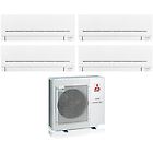 Mitsubishi climatizzatore condizionatore electric quadri split inverter serie ap-vgk 9+9+9+18 con mxz-4f72vf2/3