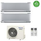 Panasonic climatizzatore condizionatore dual 12+12 inverter+ serie etherea da 12000+12000 btu con cu-2z50tbe r