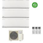 Panasonic climatizzatore condizionatore trial 12+12+12 inverter+ serie etherea 12000+12000+12000 btu cu-3z68tb